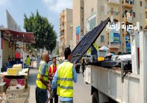 رفع 662 حالة إشغال طريق مخالف بالبحيرة