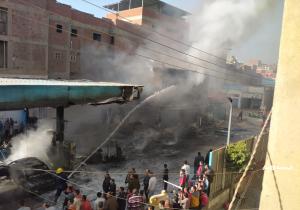 انفجار مروع بمحطة بنزين في مدينة أجا بالدقهلية / صور