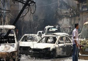 "انفجار "داخل قسم شرطة الميدان في دمشق