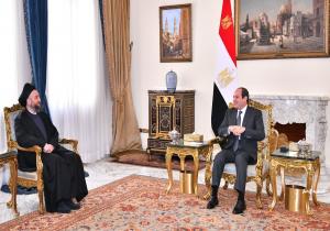 الرئيس السيسي يستقبل رئيس تيار الحكمة الوطني العراقي