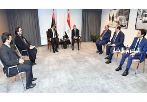 الرئيس السيسي يؤكد دعم مصر الكامل للمسار السياسي لتسوية الأزمة الليبية