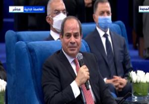 الرئيس السيسي: حربنا ضد الإرهاب فى مصر لم توقف عجلة التنمية