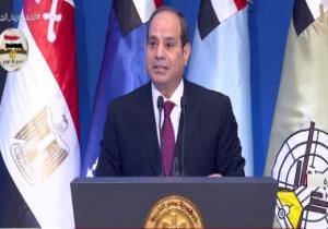 الرئيس السيسى: "يا رب أسألك أن تعطينا وترضينا وتكرمنا وتنصرنا وتسترنا"