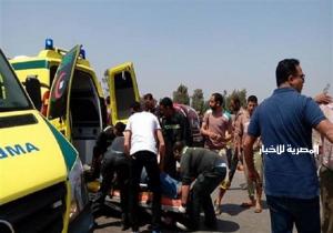 بالأسماء| مصرع وإصابة 7 أشخاص في حادث تصادم بصحراوي البحيرة