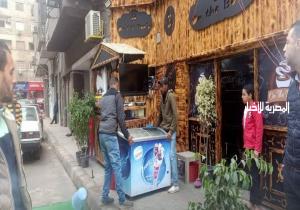 الجيزة: رفع 6850 حالة إشغال للمطاعم والمقاهي والمحال بالأحياء والمراكز