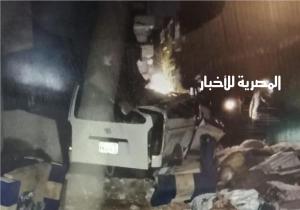انهيار جزئي لعقار وتهشم ميكروباص بطنطا نتيجة تسرب غاز
