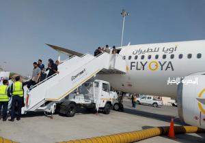 مصر للطيران للخدمات الأرضية تقدم خدماتها لشركة FLY OYA الليبية| صور