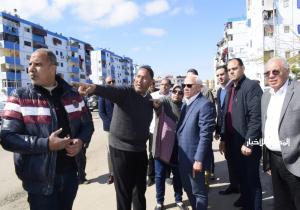 محافظ بورسعيد يشيد بأعمال تطوير ورفع كفاءة منطقة قبضايا بحي الزهور