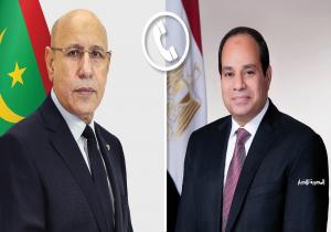 الرئيس السيسي يؤكد دعم مصر لموريتانيا وثقته الكاملة في نظيره الموريتاني لقيادة الاتحاد الإفريقي