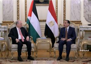 رئيس الوزراء يلتقي نظيره الفلسطيني