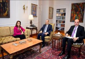 وزير الخارجية يستقبل المرشحة المصرية لمنصب نائب رئيس مفوضية الاتحاد الإفريقي