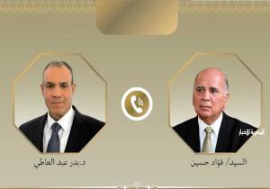 وزيرا خارجية مصر والعراق يبحثان سبل تعزيز العلاقات الثنائية والقضايا الإقليمية