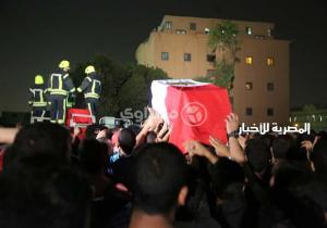 أحمد عز يتقدم جنازة ضابطين استشهدا في اشتباكات الواحات