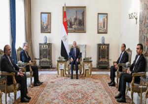 الرئيس السيسي يستقبل وزير الخارجية الإيراني