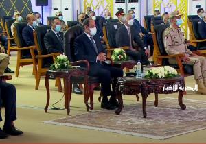 الرئيس السيسي يشهد افتتاح الصالة المغطاة بمجمع حسن مصطفى