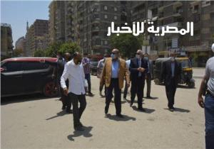 محافظ الجيزة يقود حملات فتح الجراجات المغلقة بالعمرانية