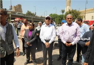 محافظ القاهرة ومدير الآمن يصلان موقع انهيار عقار أرض الجولف