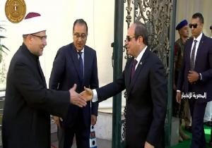 الرئيس السيسي يفتتح مسجد السيدة زينب بعد تجديده