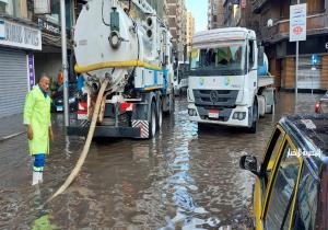 لليوم الثاني.. استمرار الأمطار الغزيرة والرعدية على كافة أنحاء الإسكندرية