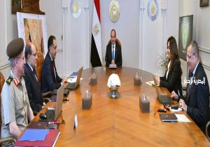 الرئيس السيسي يستعرض المحاور المختلفة لإستراتيجية التنمية الشاملة لمحافظة جنوب سيناء