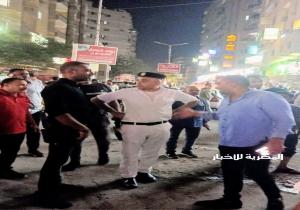 رفع إشغالات الباعة الجائلين والمحال التجارية بالهرم
