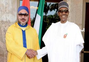 مكالمة هاتفية بين العاهل المغربي الملك محمد مع رئيس جمهورية نيجيريا الاتحادية