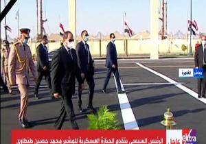 الرئيس السيسي يتقدم الجنازة العسكرية للمشير طنطاوي