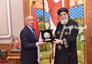 البابا تواضروس يستقبل رئيس الأكاديمية العربية للعلوم والتكنولوچيا