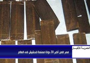 تقرير أمريكى بأن "مصر" ضمن أكبر 30 دولة مصنعة للحشيش فى العالم