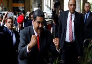 رئيس فنزويلا يحتفل وسط أنصاره بفوزه فى الانتخابات الرئاسية