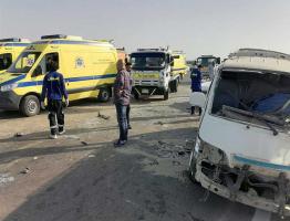 مصرع 3 وإصابة 7 في تصادم مروع بالمنيا