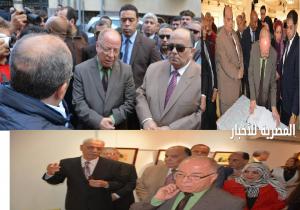 حسام الدين محافظ الدقهلية ووزير الثقافة فى جوله لتفقد قصر الثقافة والمسرح القومي بالمنصورة