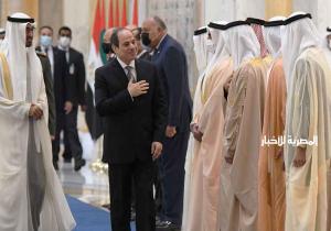الرئيس السيسي يشارك في جلسة مباحثات رباعية حول تطورات القضايا الإقليمية في قصر الوطن بأبوظبي