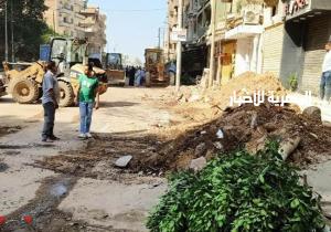 حملة إزالة للإشغالات في المطرية بالدقهلية