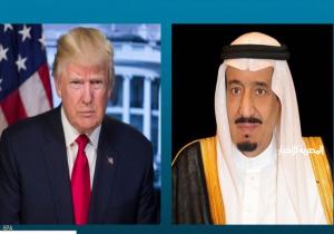 العاهل السعودي يتصل بترامب بعد الانتصار "السريع" على داعش