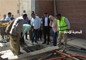نائب محافظ البحيرة يتفقد مشروعات مياه الشرب والصرف الصحي بمركز بدر