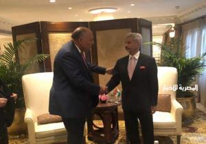 سامح شكري يلتقي وزير خارجية الهند على هامش اجتماعات وزراء خارجية مجموعة العشرين
