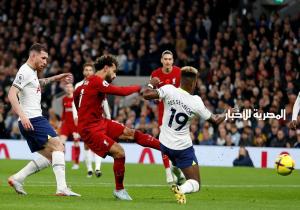 محمد صلاح يسجل الهدف الأول لليفربول أمام توتنهام بالدوري الإنجليزي