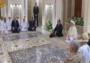 سلطان البهرة بالهند يستقبل الرئيس السيسي بمسجد السيدة زينب