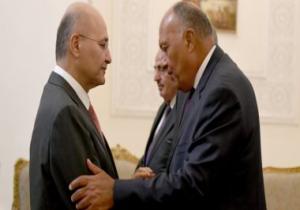 شكرى ونظيره الأردنى يلتقيان الرئيس العراقى ورئيسا وزراء وبرلمان العراق