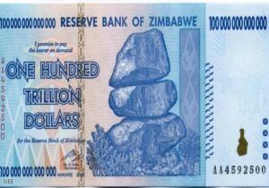 الدولار الأميركي = 35 مليون مليار دولار زيمبابوي