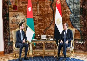 الرئيس السيسي يستقبل ولي عهد الأردن