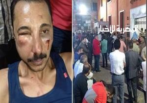 حبس ضابط الشرطة المتهم بضرب محام بالمحلة