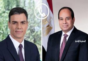 الرئيس السيسي ورئيس حكومة إسبانيا يعربان عن القلق البالغ من وتيرة العنف وتدهور الأوضاع الإنسانية في غزة