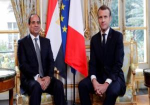 السيسى يتلقى اتصالاً من الرئيس الفرنسى لمناقشة الملفين الليبى والسورى