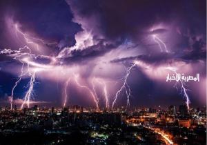 أمطار وبرق ورعد على القاهرة الكبرى والمنيا ودمياط والإسماعيليةر| فيديو وصور