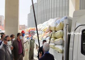 محافظ البحيرة يتفقد صومعة تخزين القمح بزاوية غزال