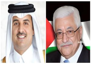 الرئيس الفلسطيني يبحث مع أمير قطر سبل وقف العدوان الإسرائيلي على قطاع غزة