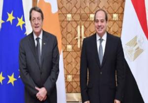 الرئيس السيسي: أطلعت رئيس قبرص على جهودنا للتوصل لحل عادل فى أزمة سد النهضة