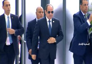 السيسي يصل إلى مقر فعاليات اليوم الختامي لقمة تجمع البريكس